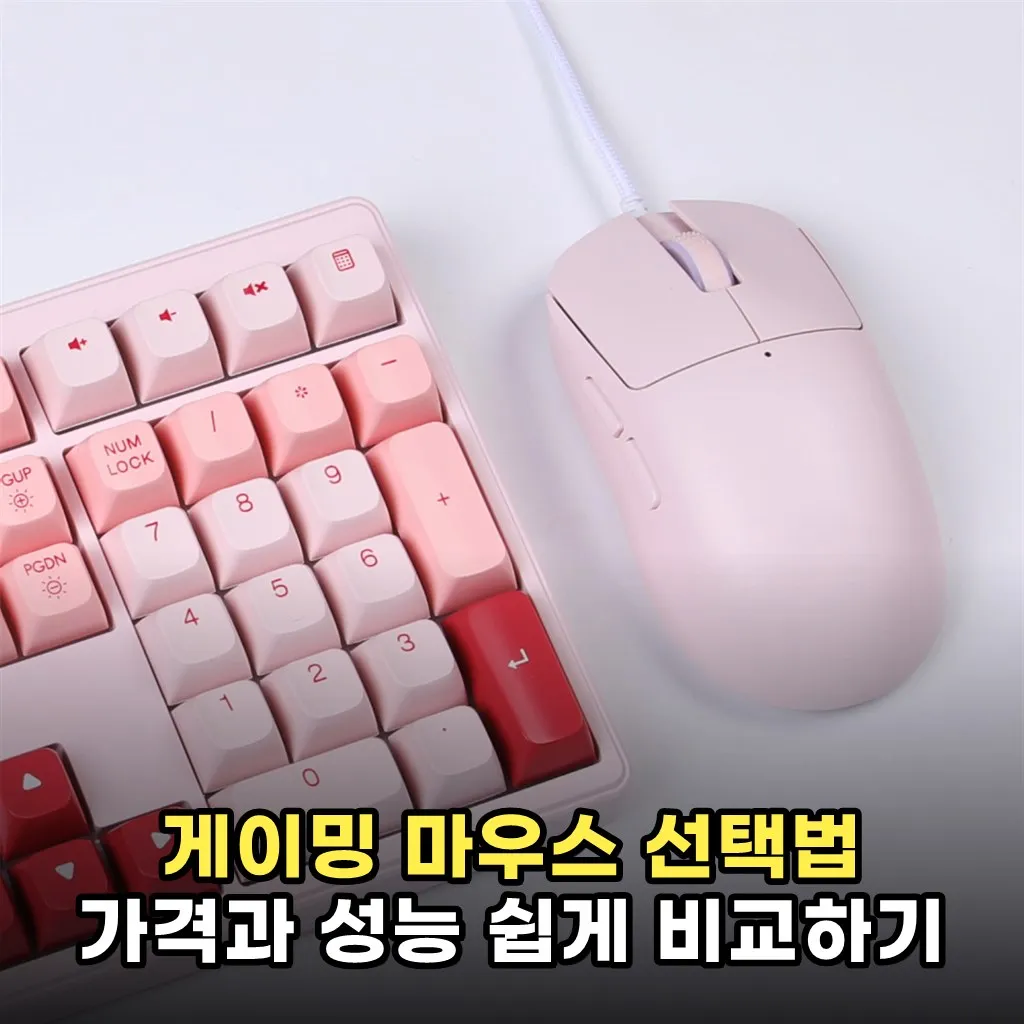 게이밍 마우스 선택법 가격과 성능 쉽게 비교하기