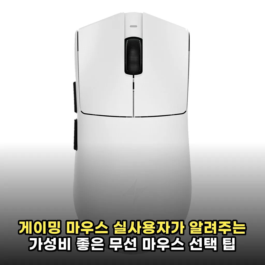 게이밍 마우스 실사용자가 알려주는 가성비 좋은 무선 마우스 선택 팁