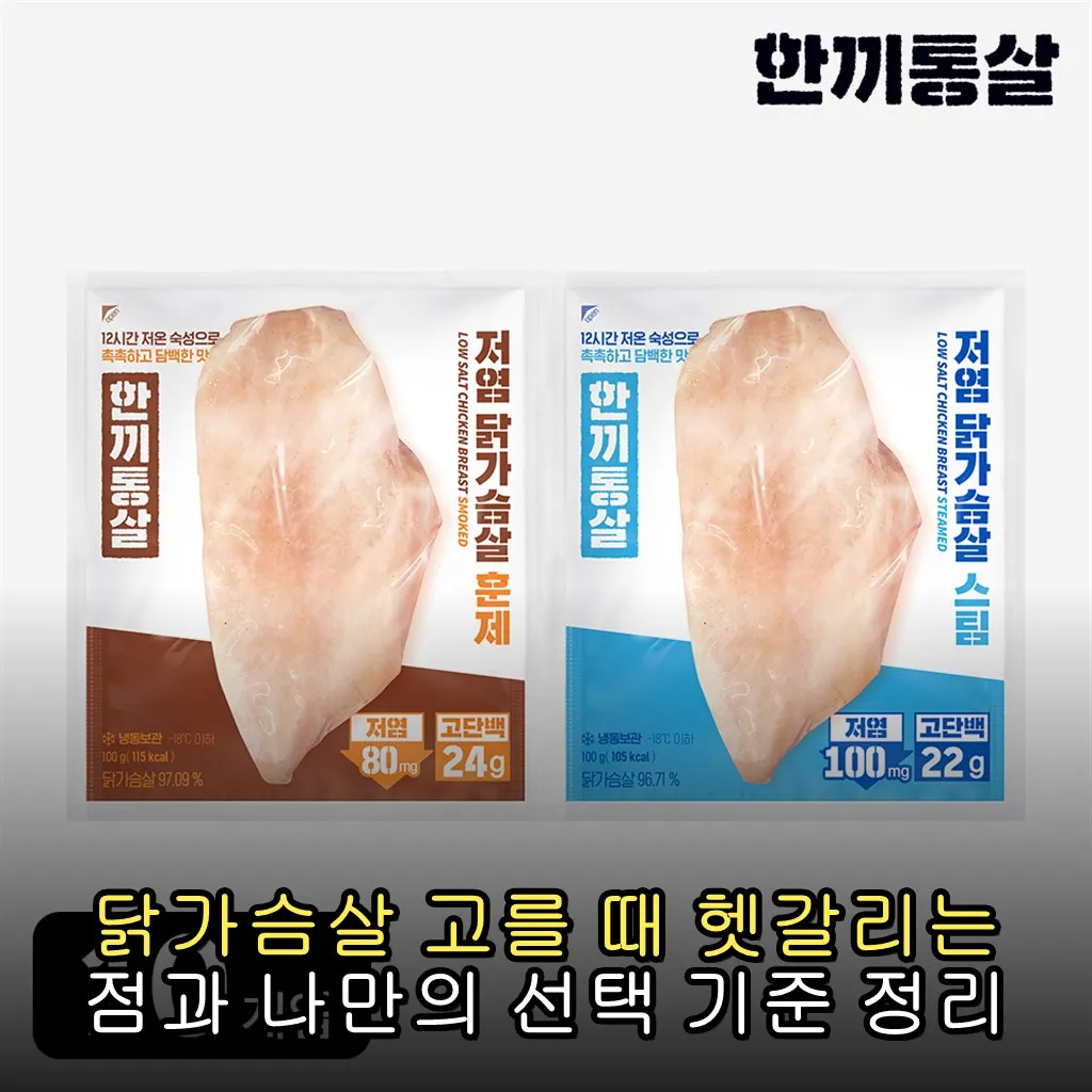 닭가슴살 고를 때 헷갈리는 점과 나만의 선택 기준 정리