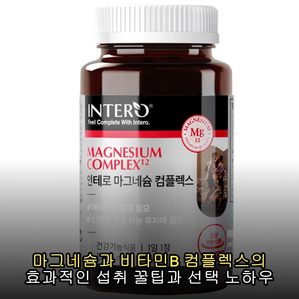 마그네슘과 비타민B 컴플렉스의 효과적인 섭취 꿀팁과 선택 노하우