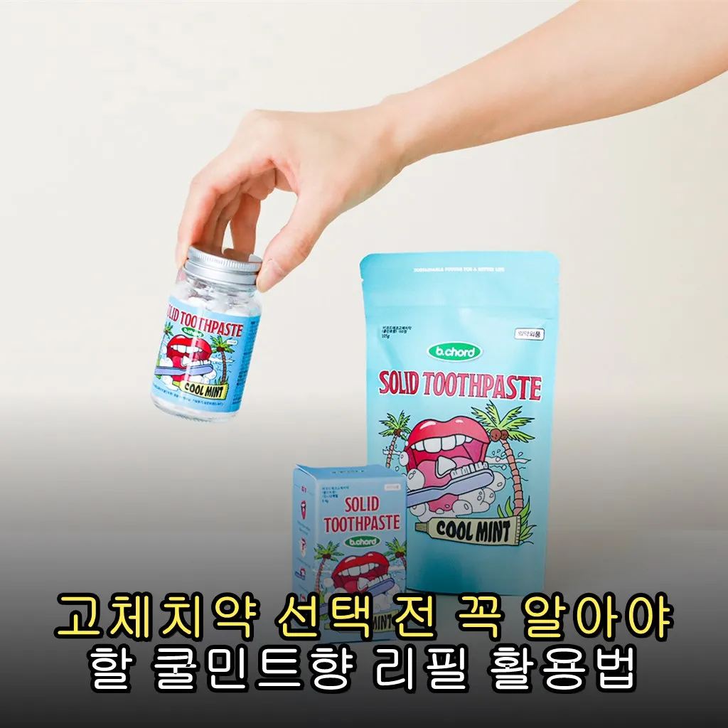 고체치약 선택 전 꼭 알아야 할 쿨민트향 리필 활용법