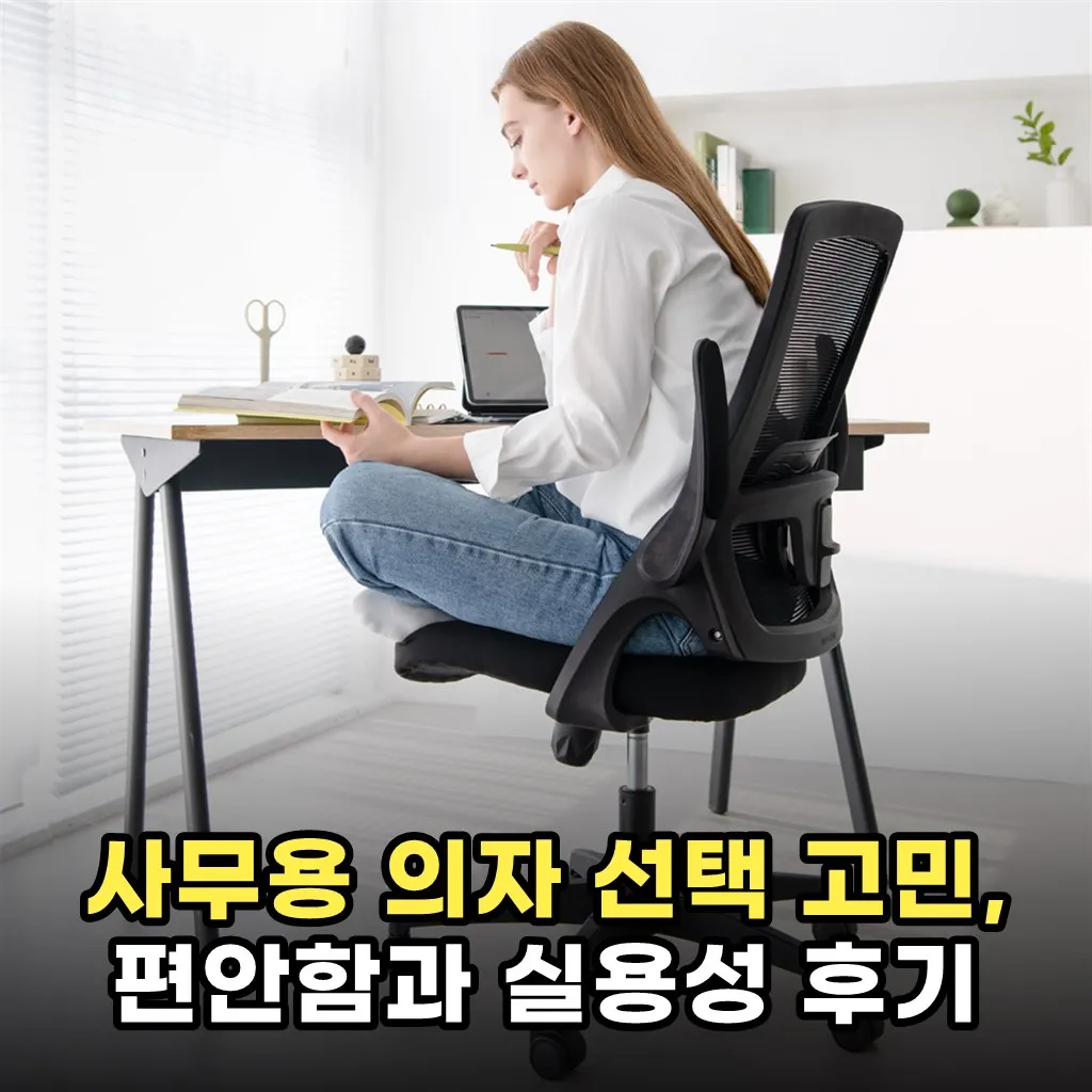 사무용 의자 선택 고민, 편안함과 실용성 후기