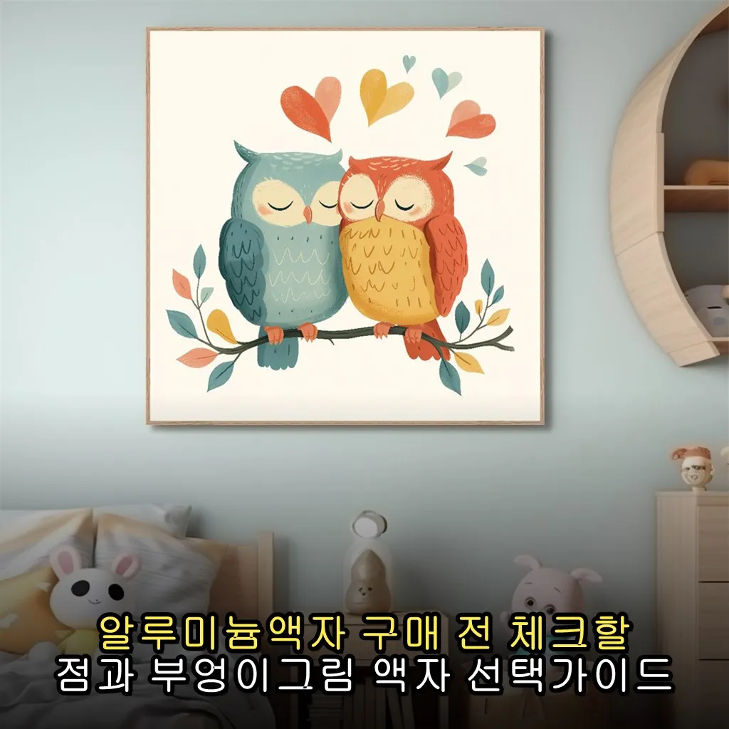 알루미늄액자 구매 전 체크할 점과 부엉이그림 액자 선택가이드