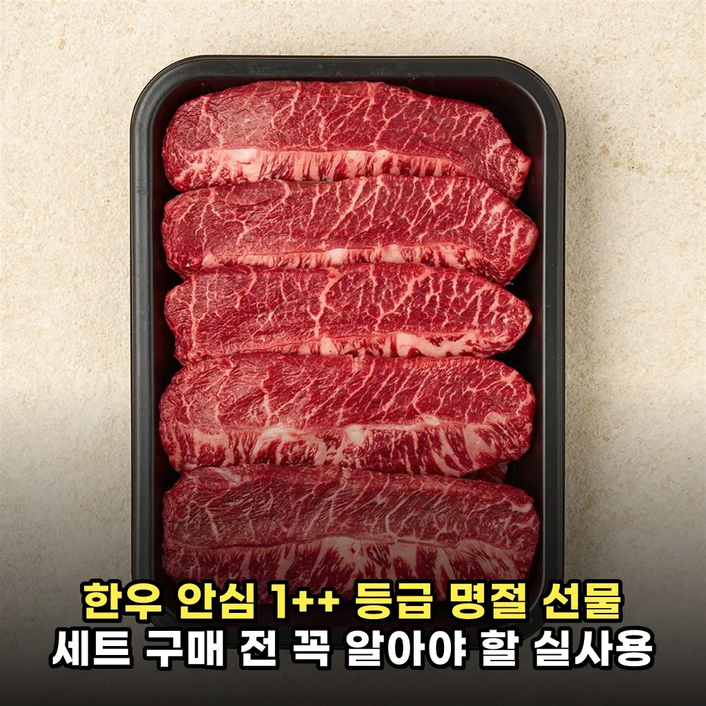 한우 안심 1++ 등급 명절 선물 세트 구매 전 꼭 알아야 할 실사용 팁