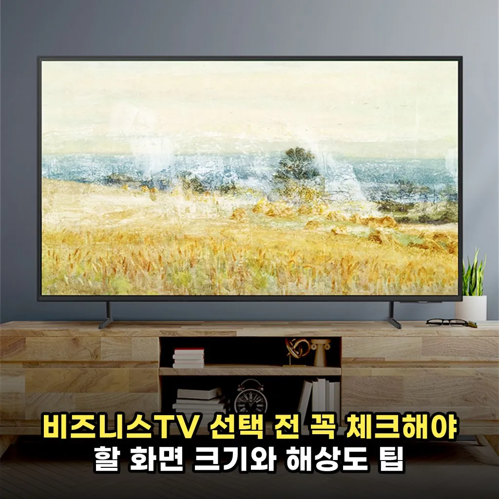 비즈니스TV 선택 전 꼭 체크해야 할 화면 크기와 해상도 팁