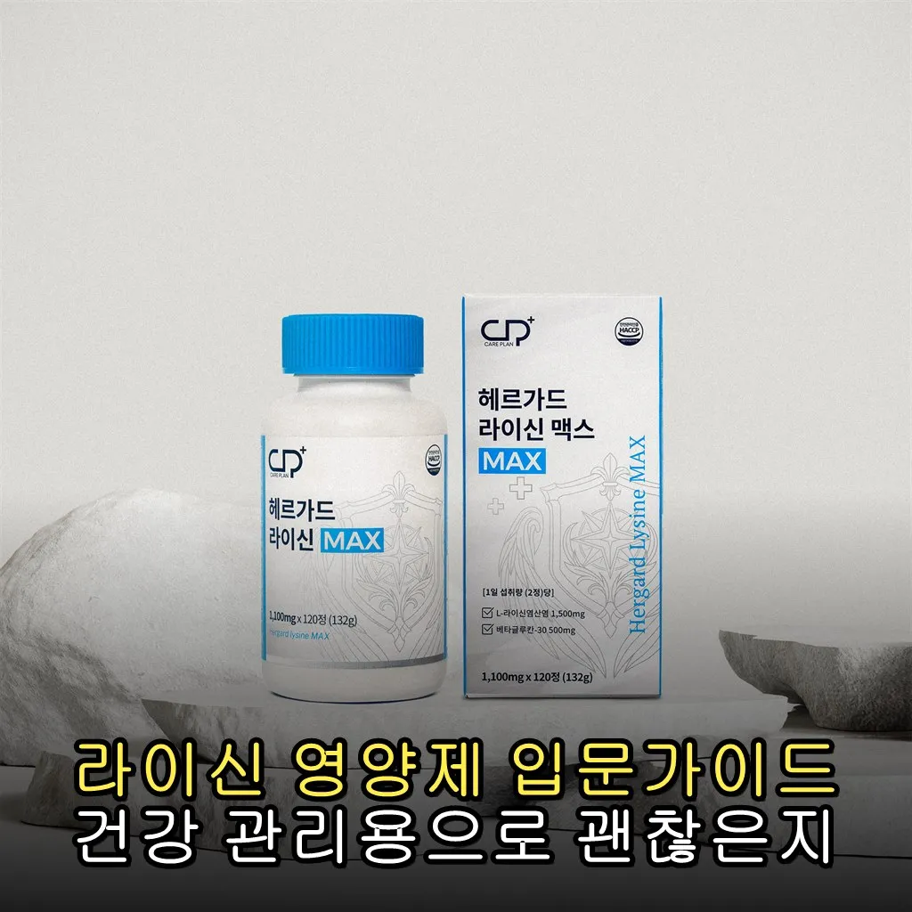 라이신 영양제 입문가이드 건강 관리용으로 괜찮은지