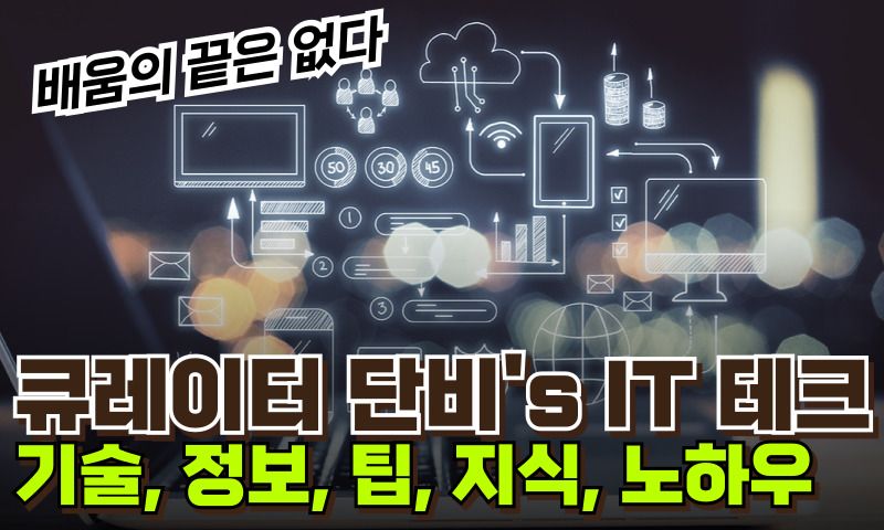 큐레이터 단비’s IT테크 기술 정보 팁 지식 노하우