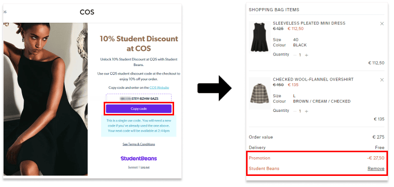 apply Student Discounts