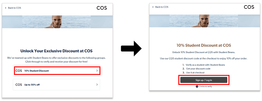 COS Student Discount