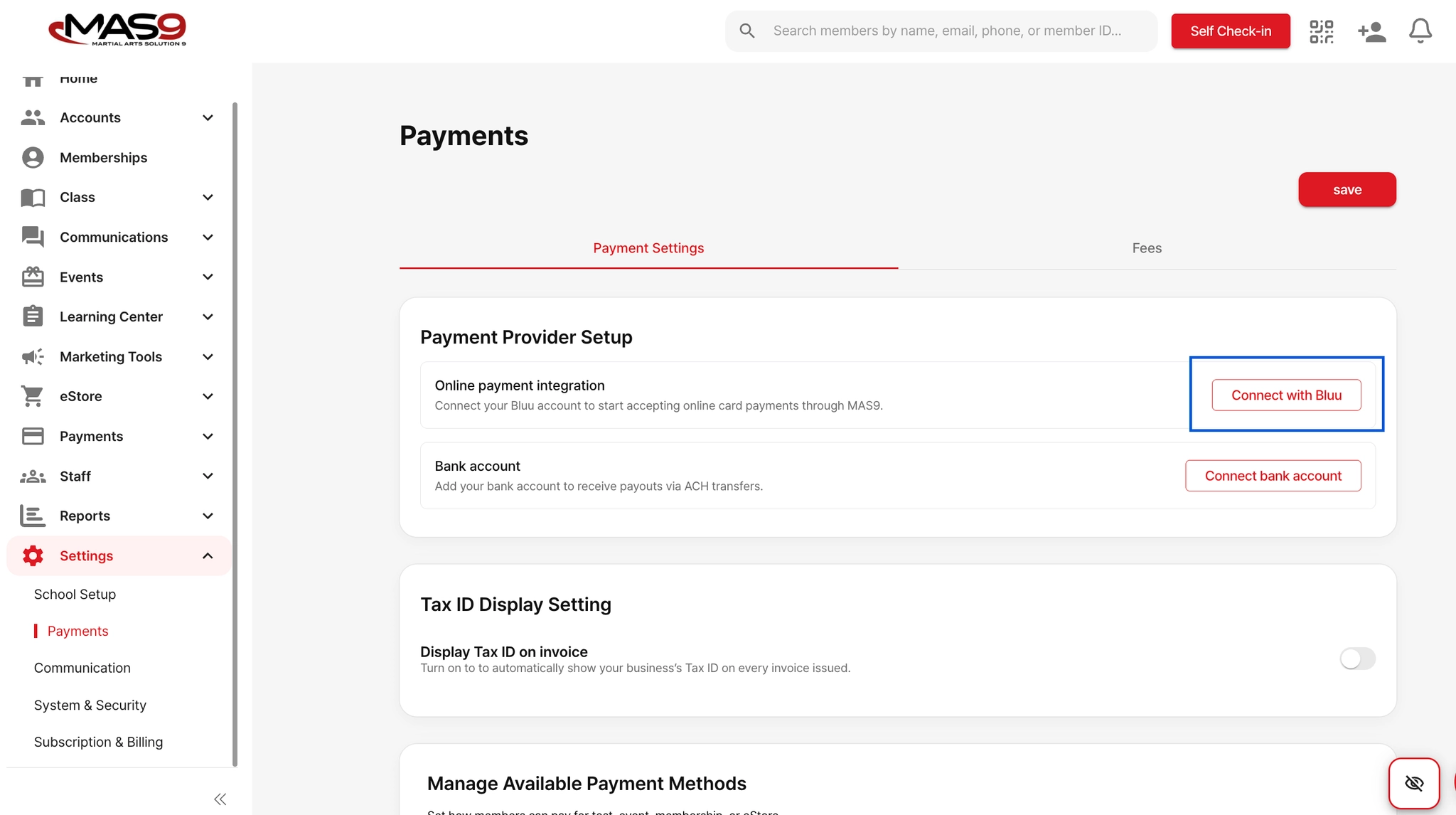 Connecting to Bluu portal