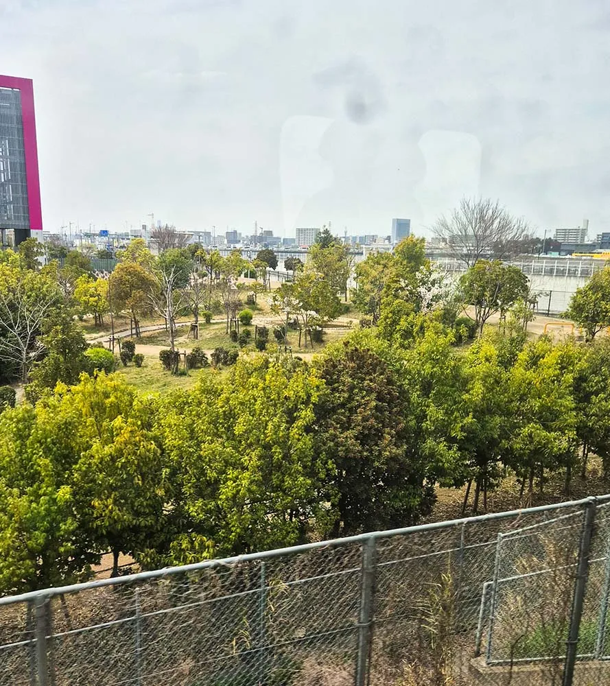 대중 교통에서 바라온 오사카 바깥 풍경