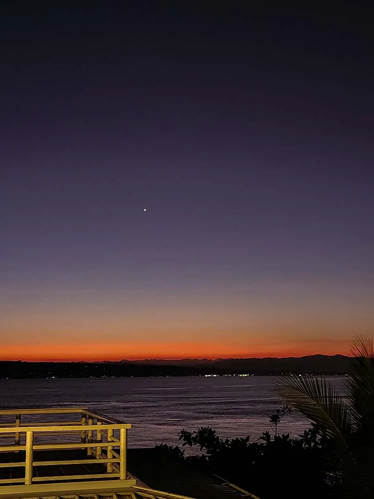 세부 릴로안의 저녁 하늘