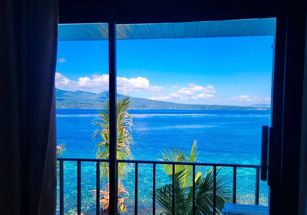 릴로안 지오션 다이브 리조트 객실에서 바라본 바다풍경