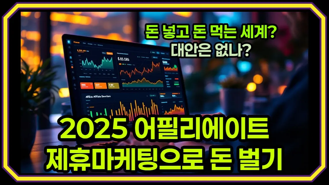 어필리에이트 - 제휴마케팅 돈 넣고 돈 먹는 광고로 먹고 사는 어필리에이터, 2025 대안은