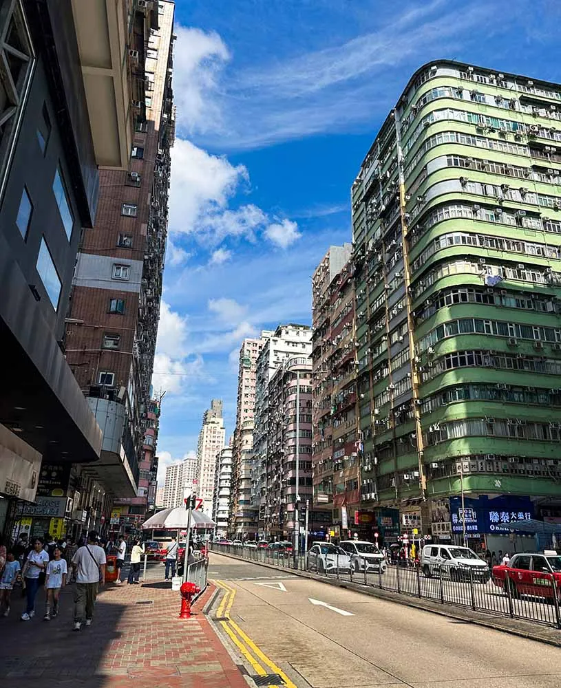 4월의 홍콩 거리