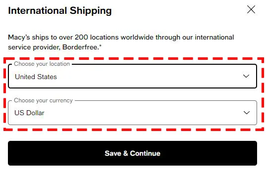 메이시스 언어 변경