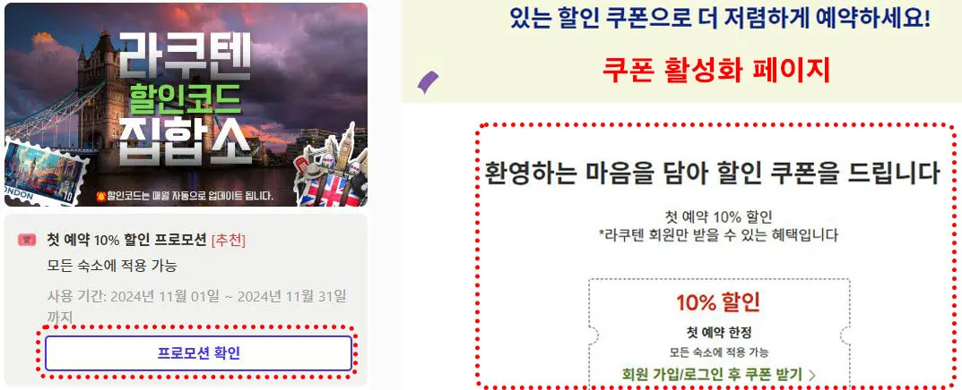 라쿠텐트래블 할인쿠폰 활성화