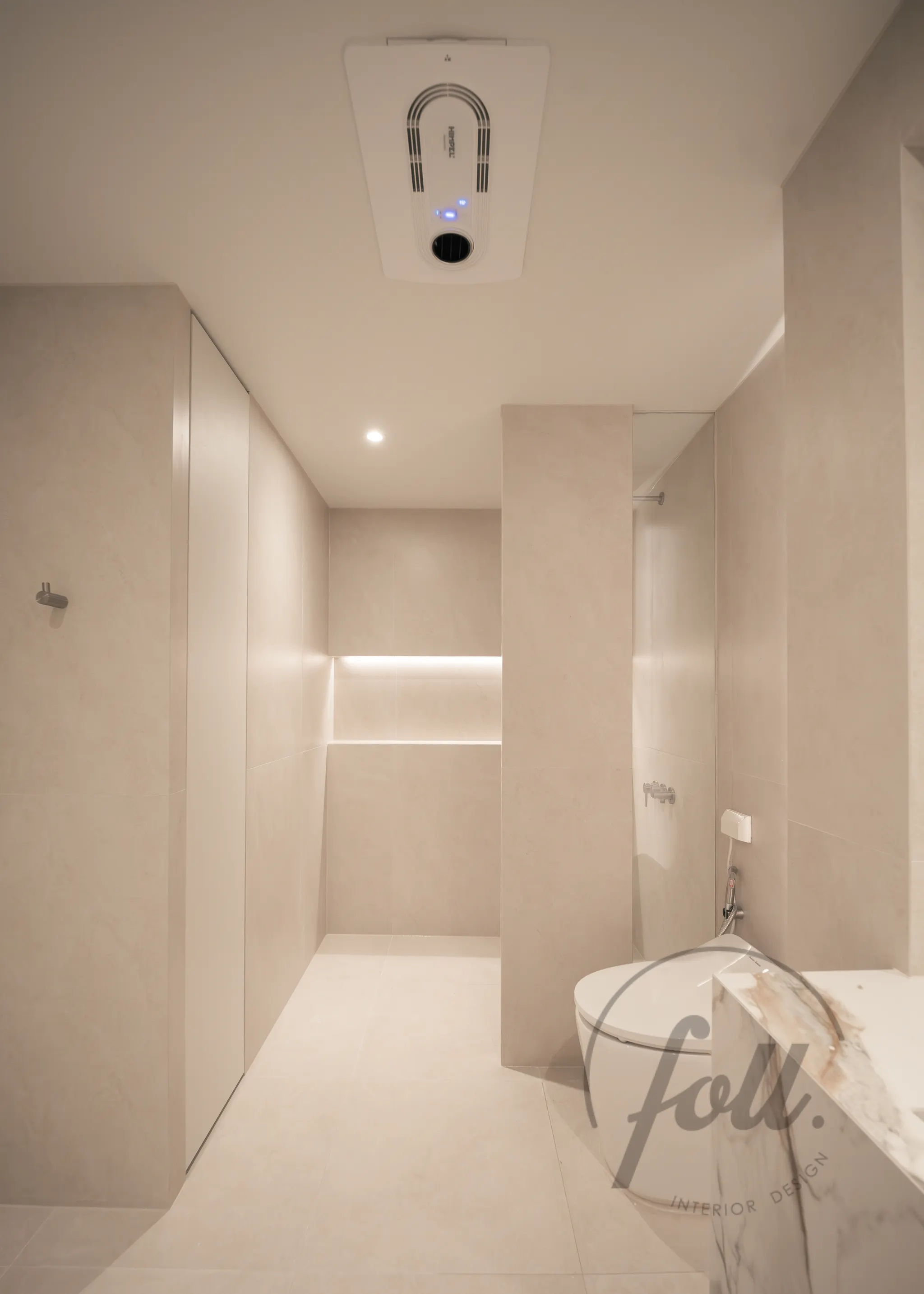 욕실 리모델링에서 간접조명 효과