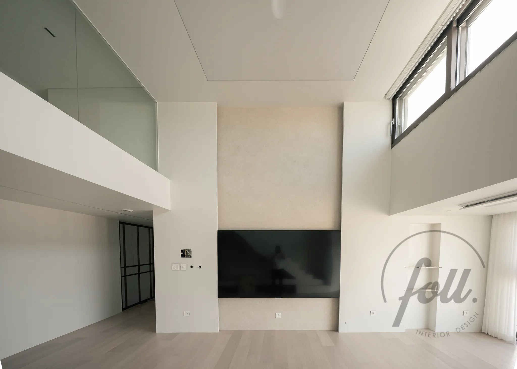 복층구조 아파트 아트월 인테리어