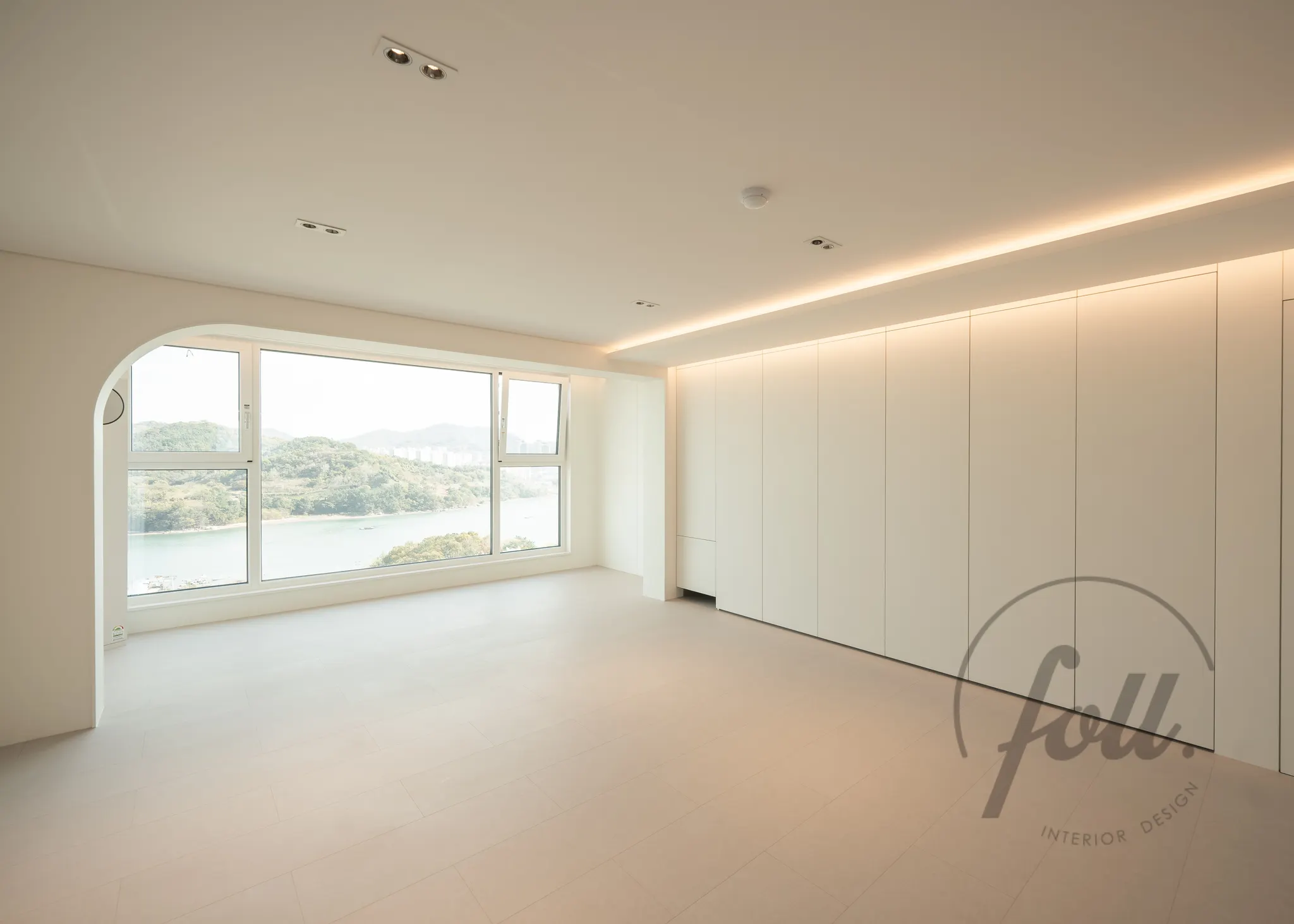 거실인테리어 조명 레이아웃 -여수 장성우미린 인테리어