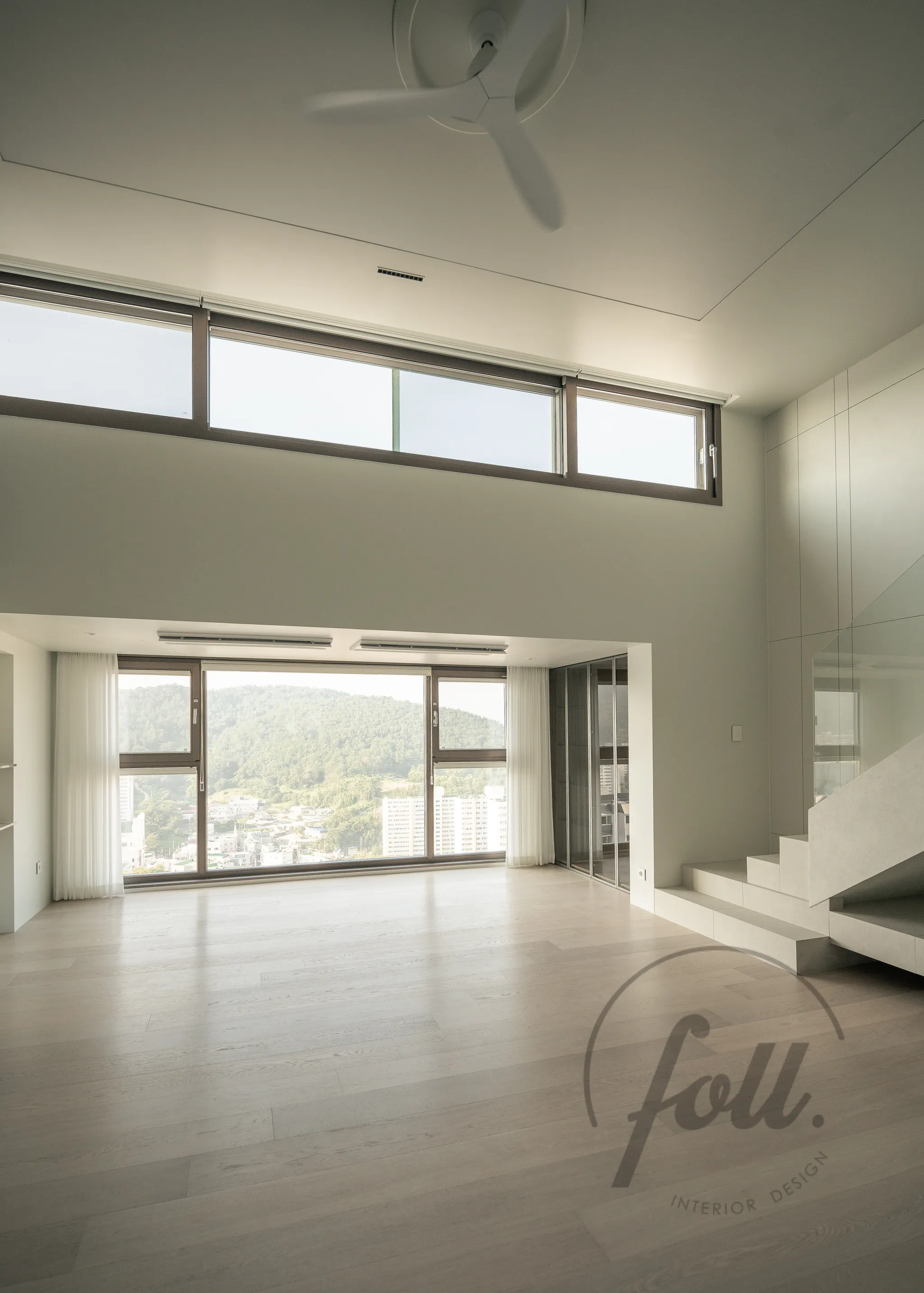 여수 문수코아루 거실 시스템창