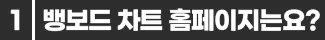 뱅보드 차트 홈페이지는요 타이틀