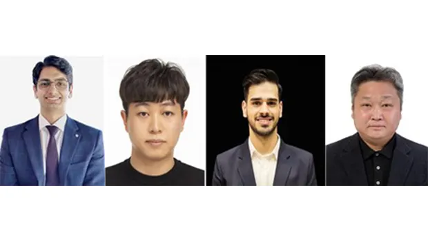 지샨 하이더 박사, 김성한 박사, 사이드 나크비 연구원, 허종완 교수