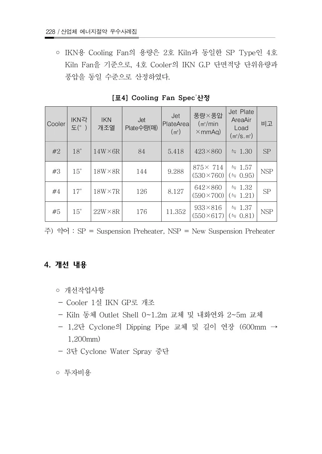 시멘트 소성로 Cooler System 개선사례